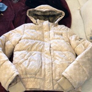Billabong Puffer Jacket with Removable Hood Size Large